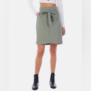GAP Women's Paperbag Skirt- Olive